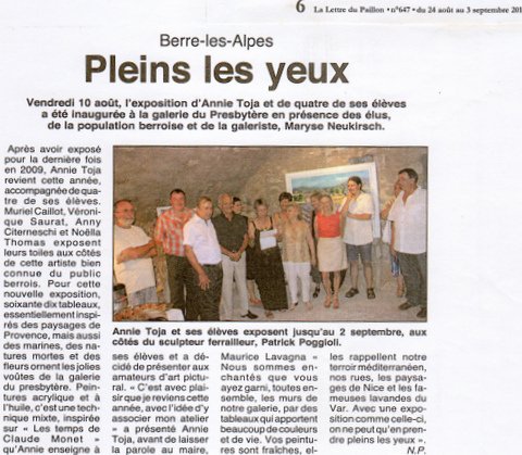 Article Presse Expo Berre les Alpes 01