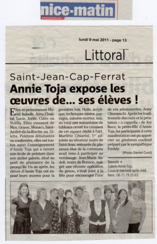 Article Presse Expo St jean cap ferrat 03