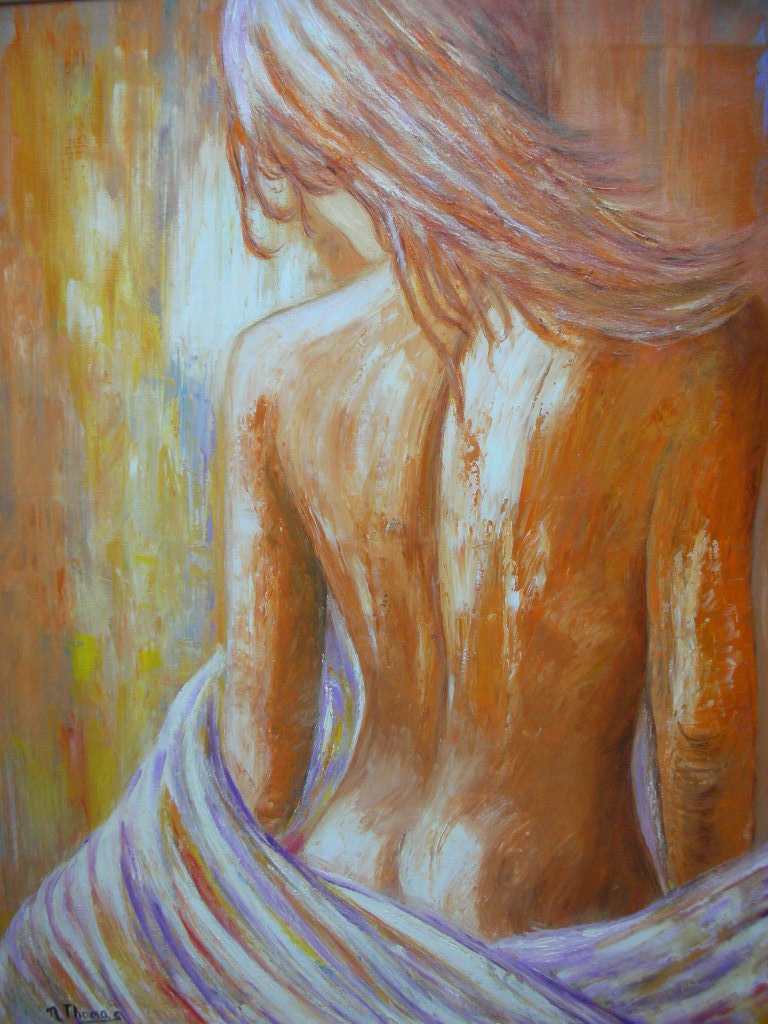 Nu vue de dos - couleur