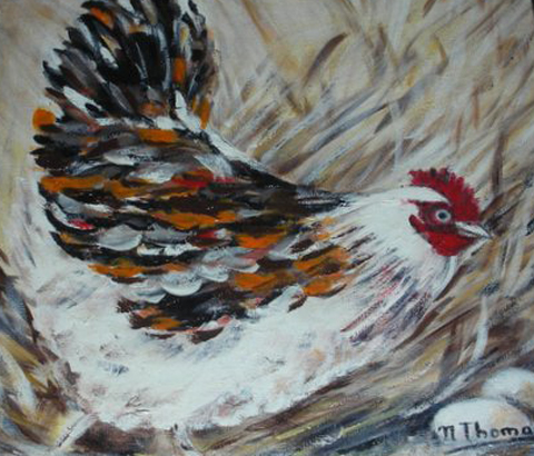 Poule-acrylique-sur-toile