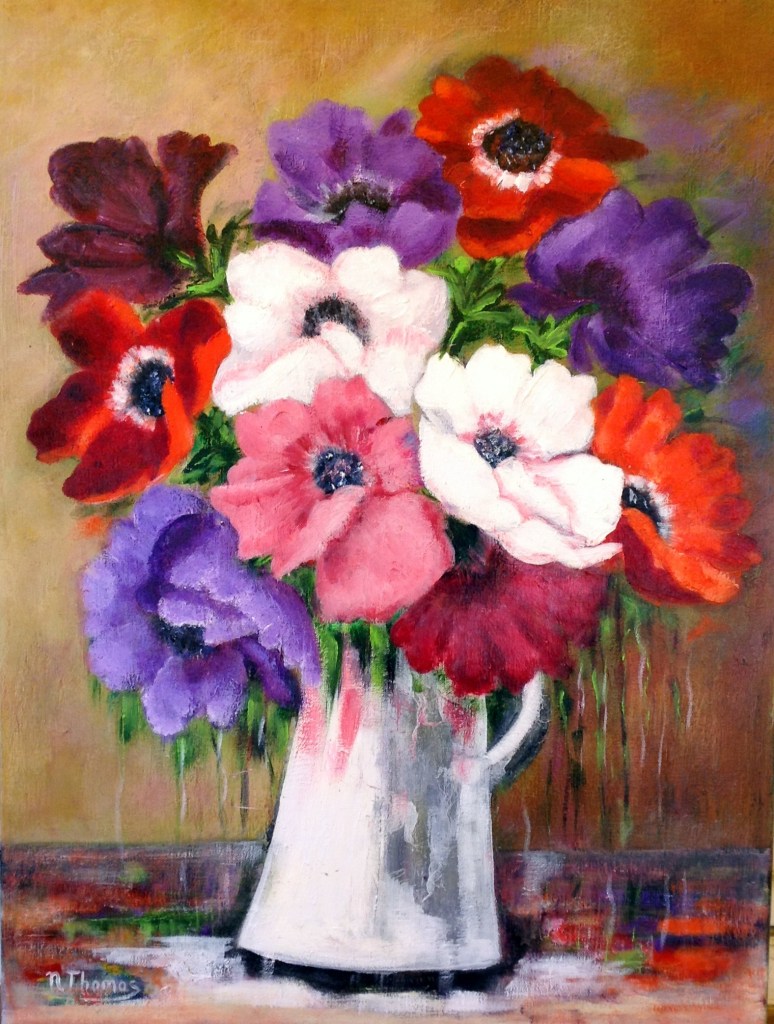 Bouquet moderne d'anémones