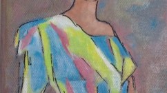 La dame en multicolor